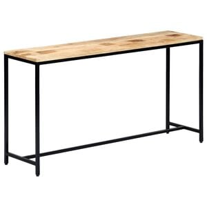 vidaXL Wandtafel 140x35x76 cm massief ruw mangohout