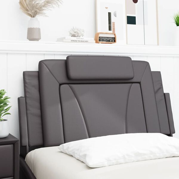 vidaXL Hoofdbordkussen "Viana" 100 cm kunstleer grijs