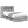 vidaXL Bedframe met opslag Grijs Sonoma 80 x 200 cm Bewerkt hout