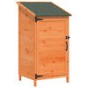 vidaXL Tuinschuur met dak Bruin 59 x 56 x 113,5 cm Massief Vurenhout