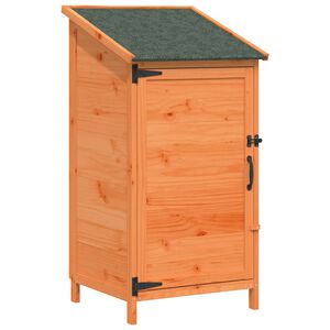 vidaXL Tuinschuur met dak Bruin 59 x 56 x 113,5 cm Massief Vurenhout