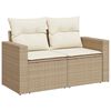vidaXL Tuin Sofa Set met kussen 8 pcs Beige poly rattan