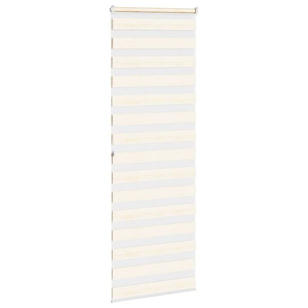 vidaXL Zebra rolgordijn 90x200 cm stofbreedte 85,9 cm marmerbeige