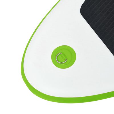 vidaXL Stand Up Paddleboard opblaasbaar met zeilset groen en wit
