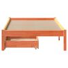 vidaXL Bedframe zonder matras massief grenenhout wasbruin 90x200 cm