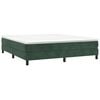 vidaXL Boxspring bed 160x200 cm fluweel donkergroen