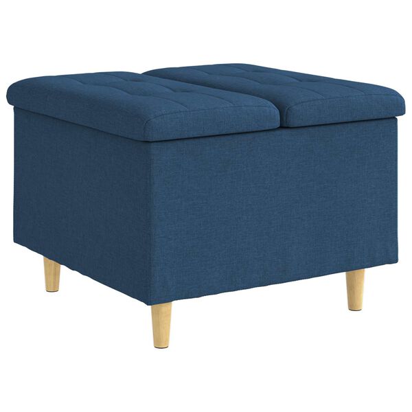 vidaXL Knopkruk met kussen Blauw 60 x 60 x 45 cm Stof