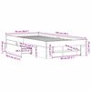 vidaXL Bedframe zonder matras hout gerookt eikenkleurig 90x190 cm