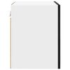 vidaXL Hangkast 2 pcs Zwarte Eik en Wit 40 x 31 x 40 cm Bewerkt hout