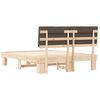 vidaXL Bedframe met Gevoerd Hoofdgedeelte Taupe 150 x 200 cm