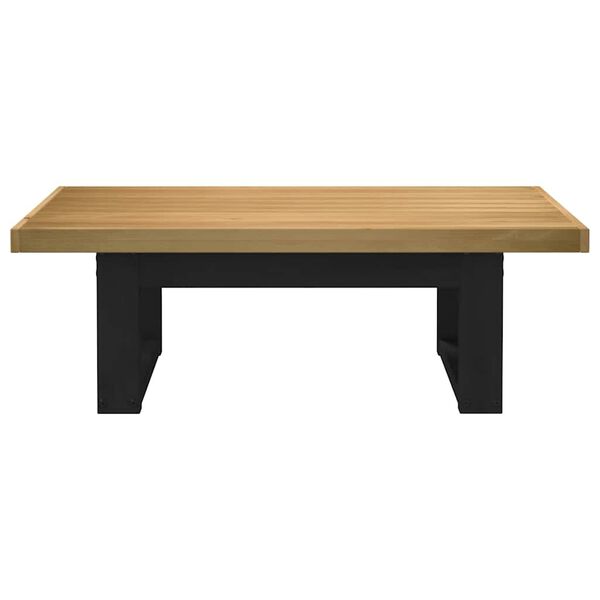 vidaXL Salontafel NOAIN U-vormige poten 120x60x40 cm massief hout