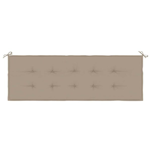 vidaXL Tuinbankkussen 150x50x4 cm oxford stof taupe