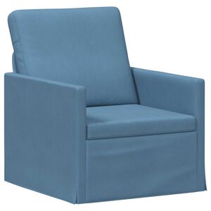 vidaXL Enkele sofa Blauw 70 x 81 x 82 cm Katoen Stof