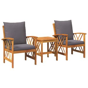 vidaXL Tuinbankenset 3 st Olie naturel Massief Acaciahout