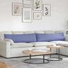 vidaXL Sofa Kussens 2 stuks Blauw 145 x 40 cm Stof