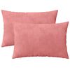 vidaXL Kussensloop 2 pcs HEERLEN Roze 50 x 70 cm Fluweel