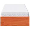 vidaXL Slaapbank met matras 90x200 cm massief grenenhout wasbruin