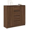 vidaXL Dressoir met lades 100,5x35x98,5 cm spaanplaat bruin eiken
