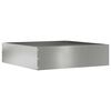 vidaXL Gazonrand 50 x 50 x 13 cm Gegalvaniseerd staal zilver