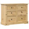 vidaXL Ladekast Corona 112x48x91 cm massief grenenhout