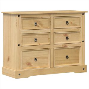 vidaXL Ladekast Corona 112x48x91 cm massief grenenhout