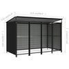 vidaXL Hondenkennel voor buiten 253x133x164 cm