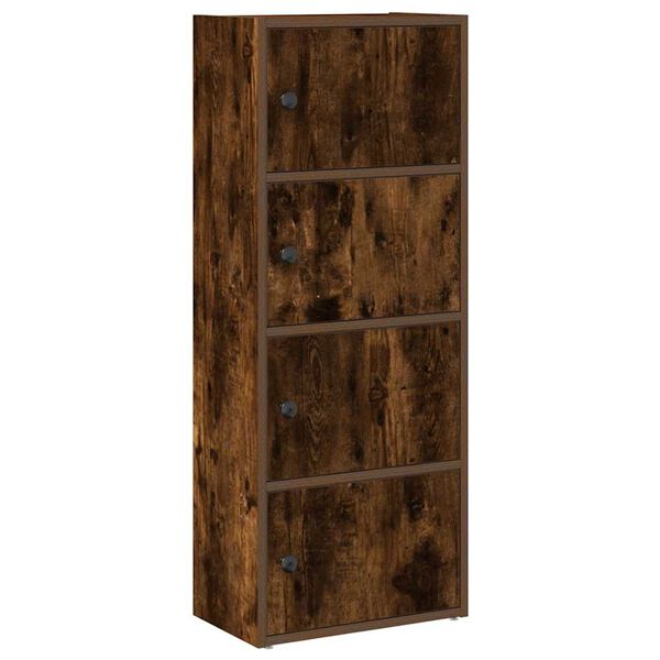vidaXL Boekenkast 40x24x102 cm bewerkt hout gerookt eikenkleurig