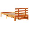 vidaXL Bedframe met lades massief grenenhout wasbruin 75x190 cm