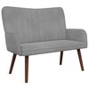 vidaXL 2-Zits Sofa Lichtgrijs 115 x 61 x 87 cm Fluweel (V)