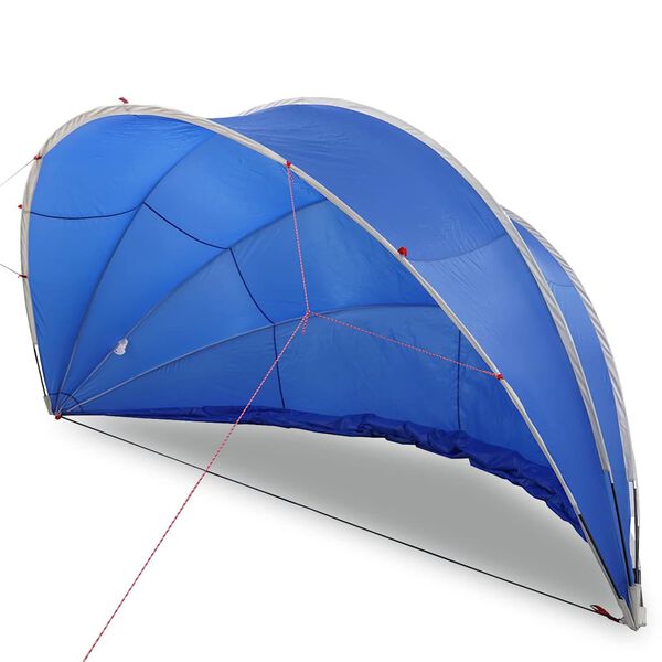 vidaXL Pooldome Blauw 430 x 430 x 210 cm 185T polyester met PU-coating