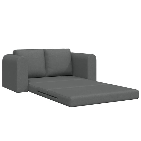 vidaXL Vouwsofa Bed Donkergrijs 148 x 71 x 83 cm Stof