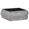 vidaXL Gootsteen 30x30x13 cm marmer zwart