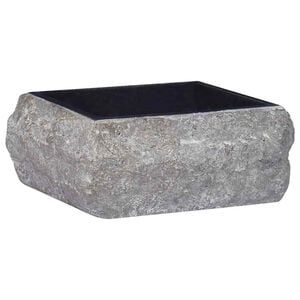 vidaXL Gootsteen 30x30x13 cm marmer zwart