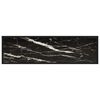 vidaXL Wandtafel 120x35x75 cm gehard glas zwart