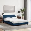 vidaXL Bedframe met hoofdeinde "Dover" 140x200 cm stof blauw