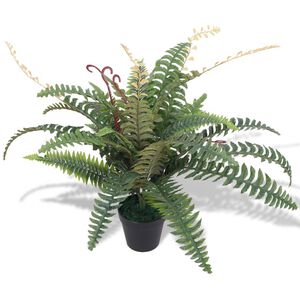 vidaXL Kunst varen plant met pot 60 cm groen