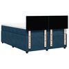 vidaXL Boxspring met matras fluweel blauw 160x200 cm