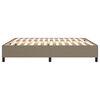 vidaXL Boxspring bed stof taupe 160x200 cm