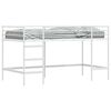vidaXL Loftbed voor Kids Effen Wit 80 x 200 cm Staal