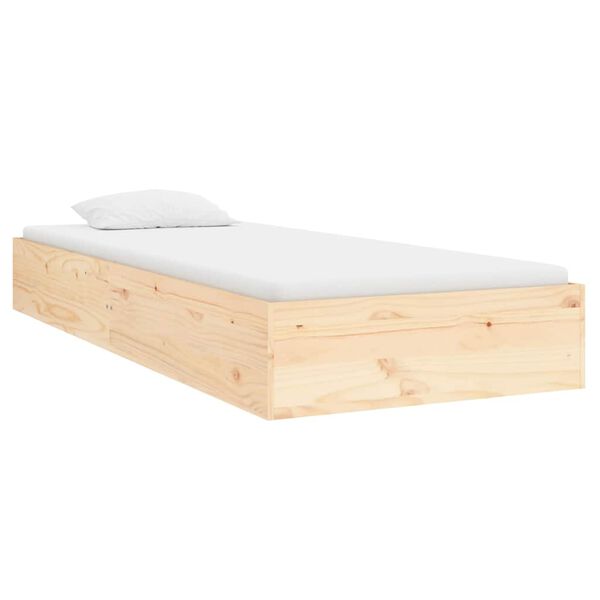 vidaXL Bedframe massief hout 75x19 cm