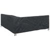 vidaXL Hoes voor tuinmeubelen Zwart 220 x 220 x 80 cm 600D Oxford Stof
