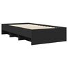 vidaXL Bedframe bewerkt hout zwart 90x190 cm