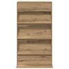 vidaXL Tijdschrift Rek Artisan Eiken 70 x 41 x 126 cm Bewerkt hout