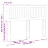 vidaXL Hoofdbord Grijs Sonoma 120 cm Bewerkt hout