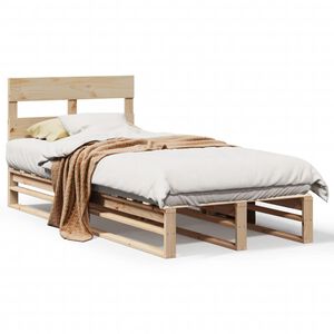 vidaXL Bedframe zonder matras massief grenenhout 90x200 cm