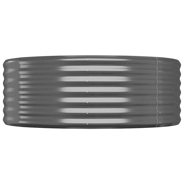 vidaXL Plantenbak 249x100x36 cm gegalvaniseerd staal antracietkleurig
