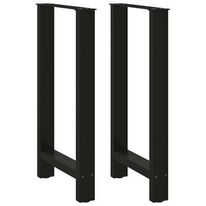 vidaXL Bartafelpoten 2 st 40x(90-91) cm staal zwart