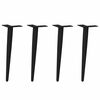 vidaXL Salontafelpoten conische vorm 4 st 30-31 cm staal zwart