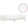 vidaXL Slaapbank met matras massief grenenhout wit 90x200 cm