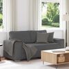 vidaXL Loveseat bank 180x77x82 cm corduroy stof donkergrijs